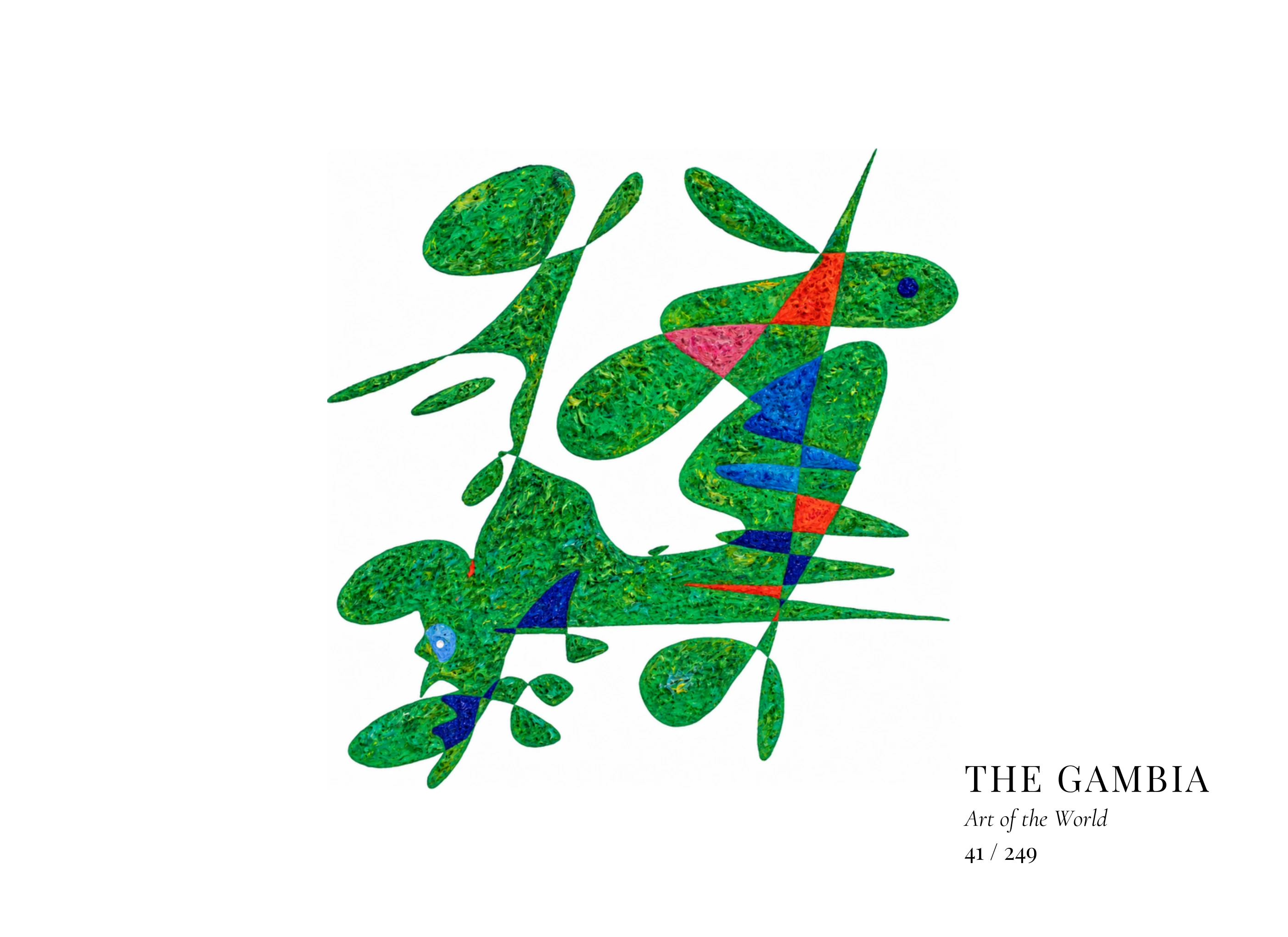 The Gambia artwork by Gheorghe Virtosu from the Art of the World series