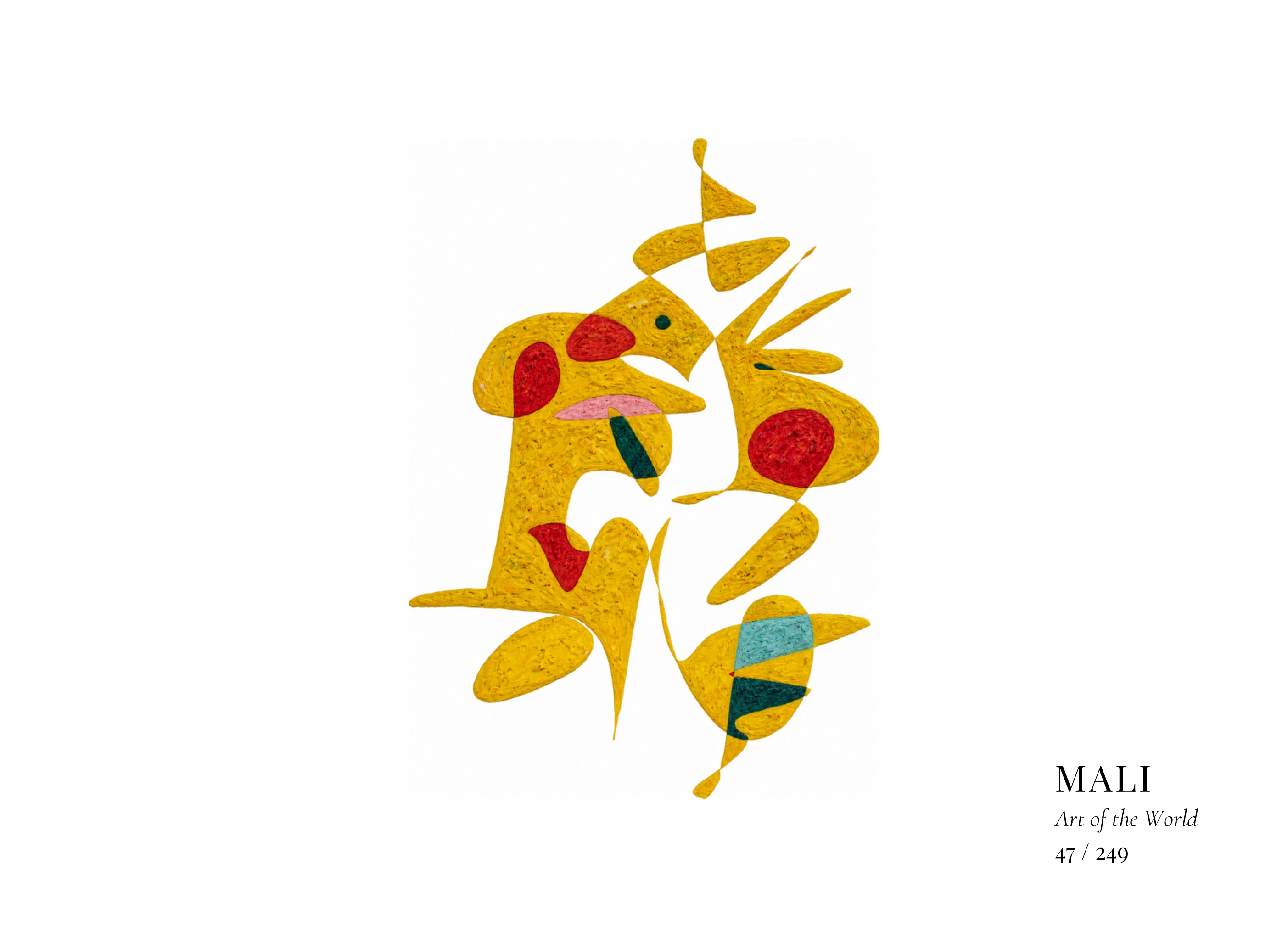 Mali artwork by Gheorghe Virtosu from the Art of the World series