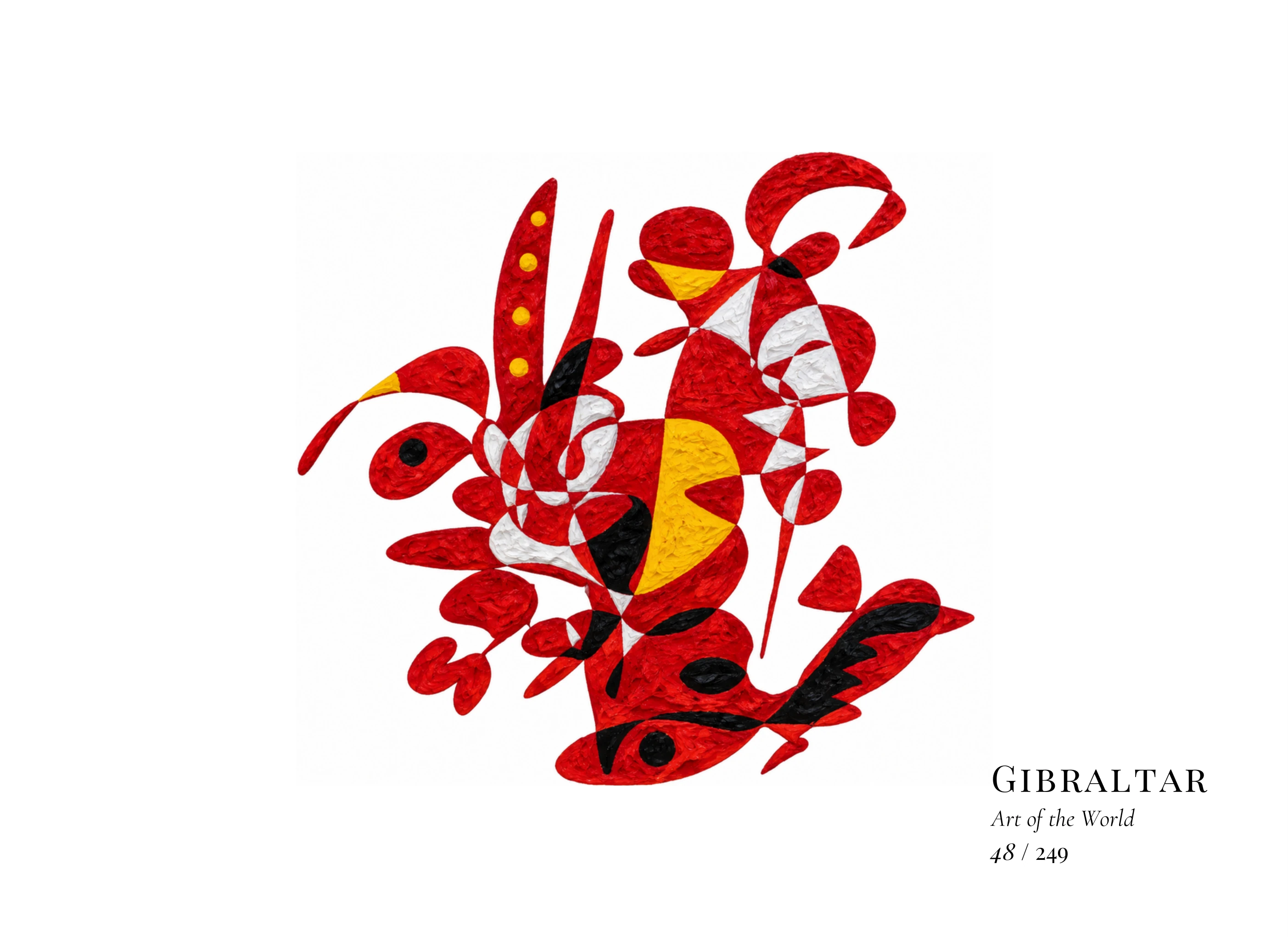 Gibraltar artwork by Gheorghe Virtosu from the Art of the World series