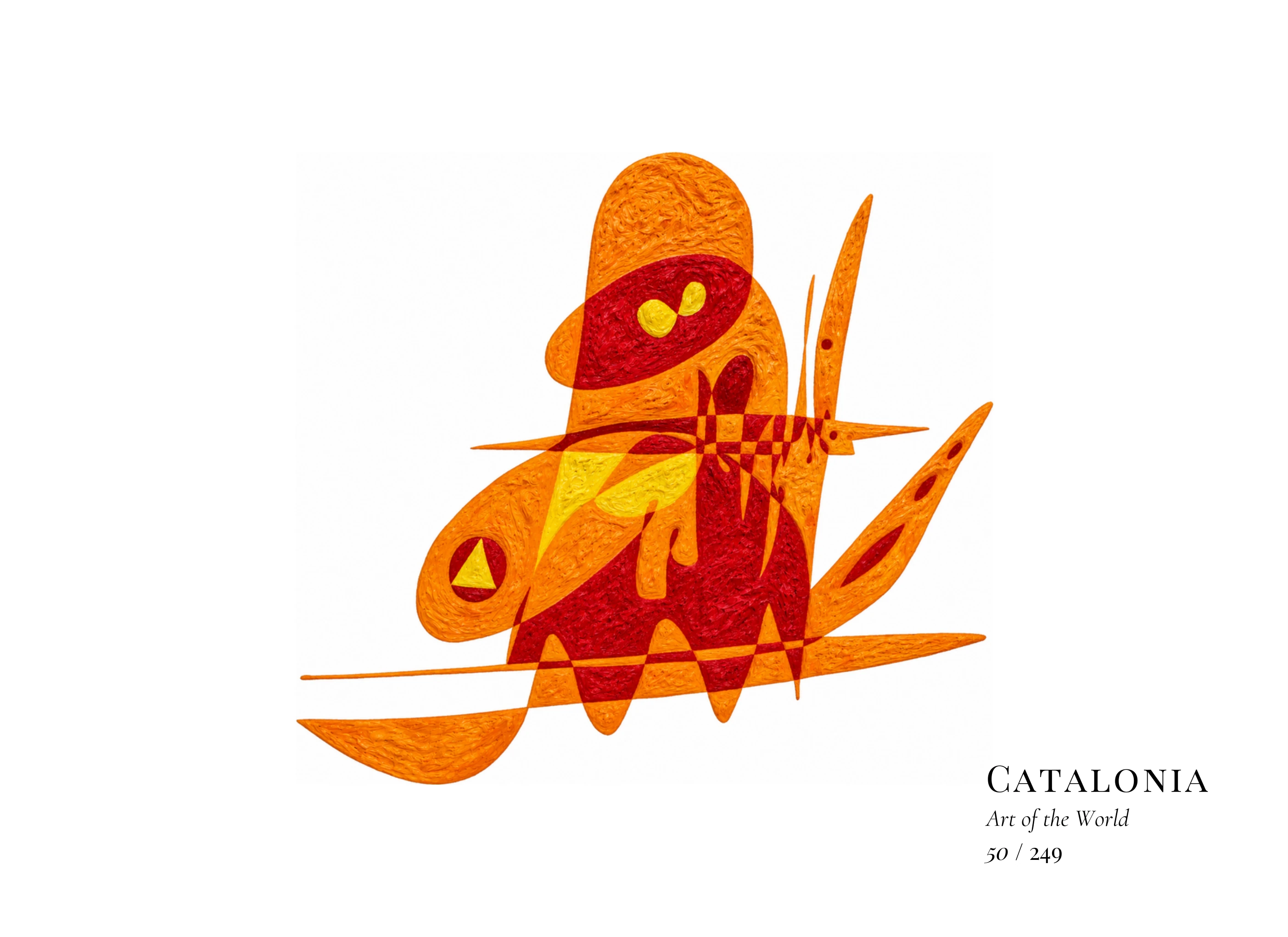 Catalonia artwork by Gheorghe Virtosu from the Art of the World series