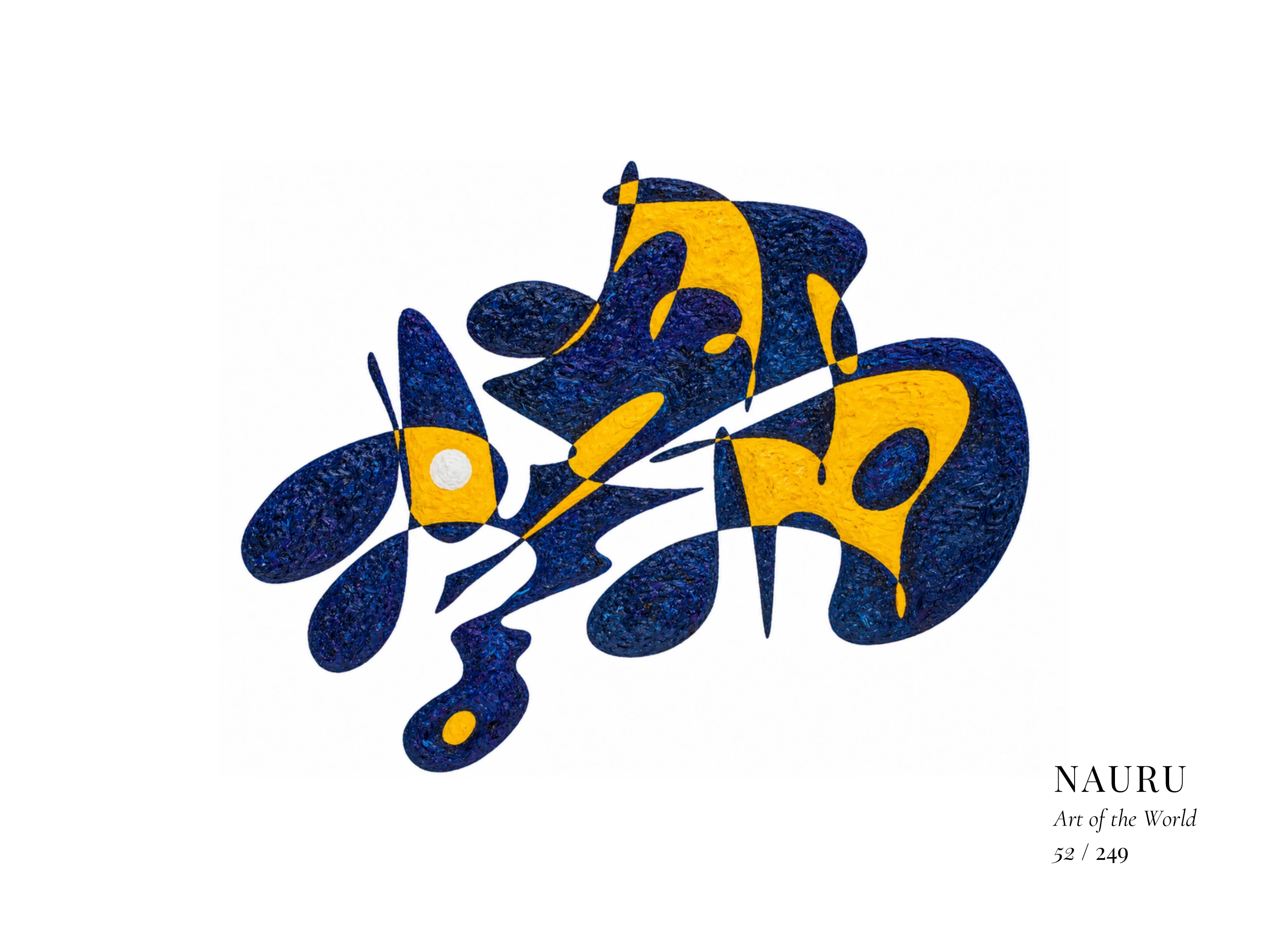 Nauru artwork by Gheorghe Virtosu from the Art of the World series