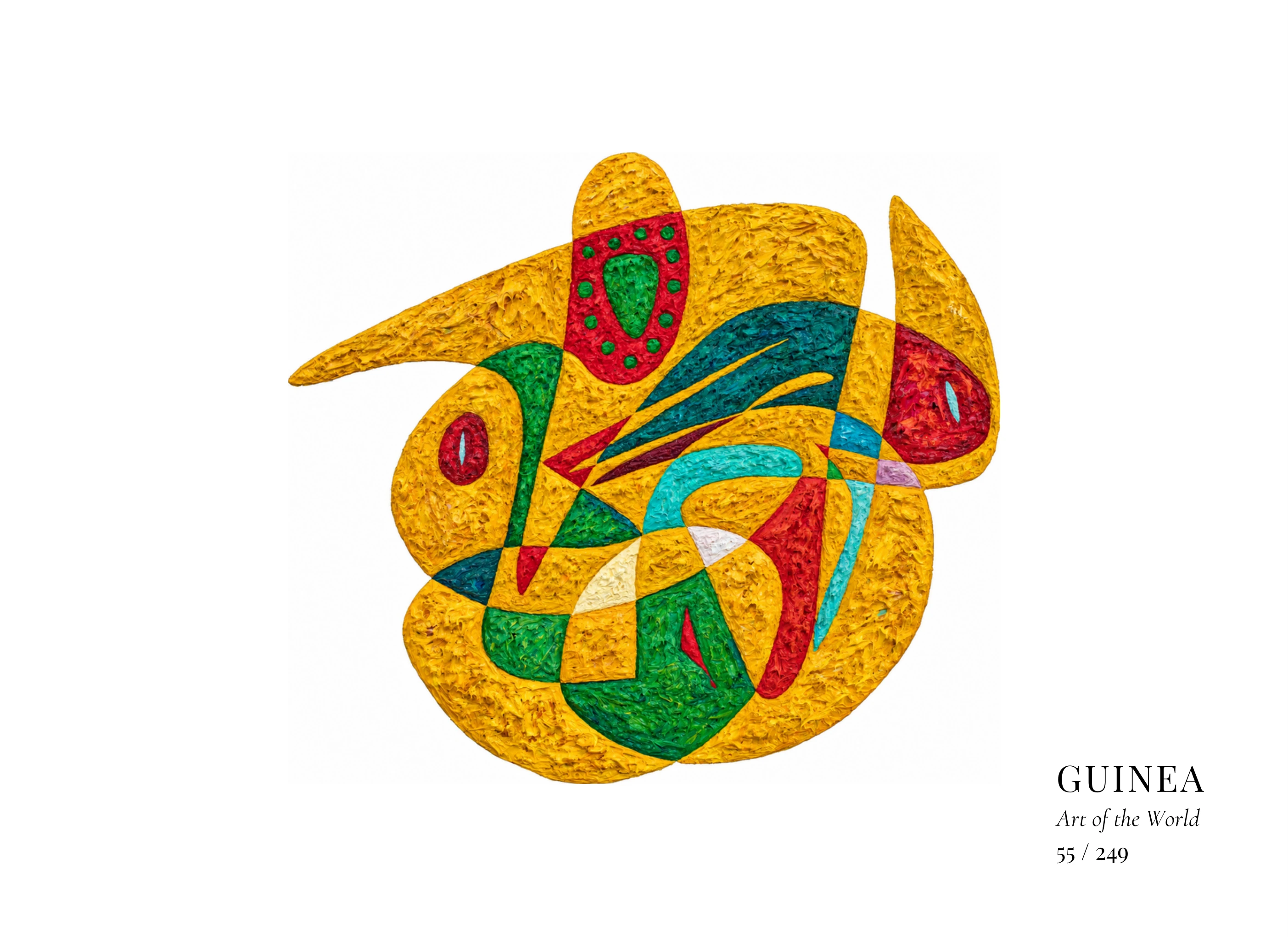 Guinea artwork by Gheorghe Virtosu from the Art of the World series