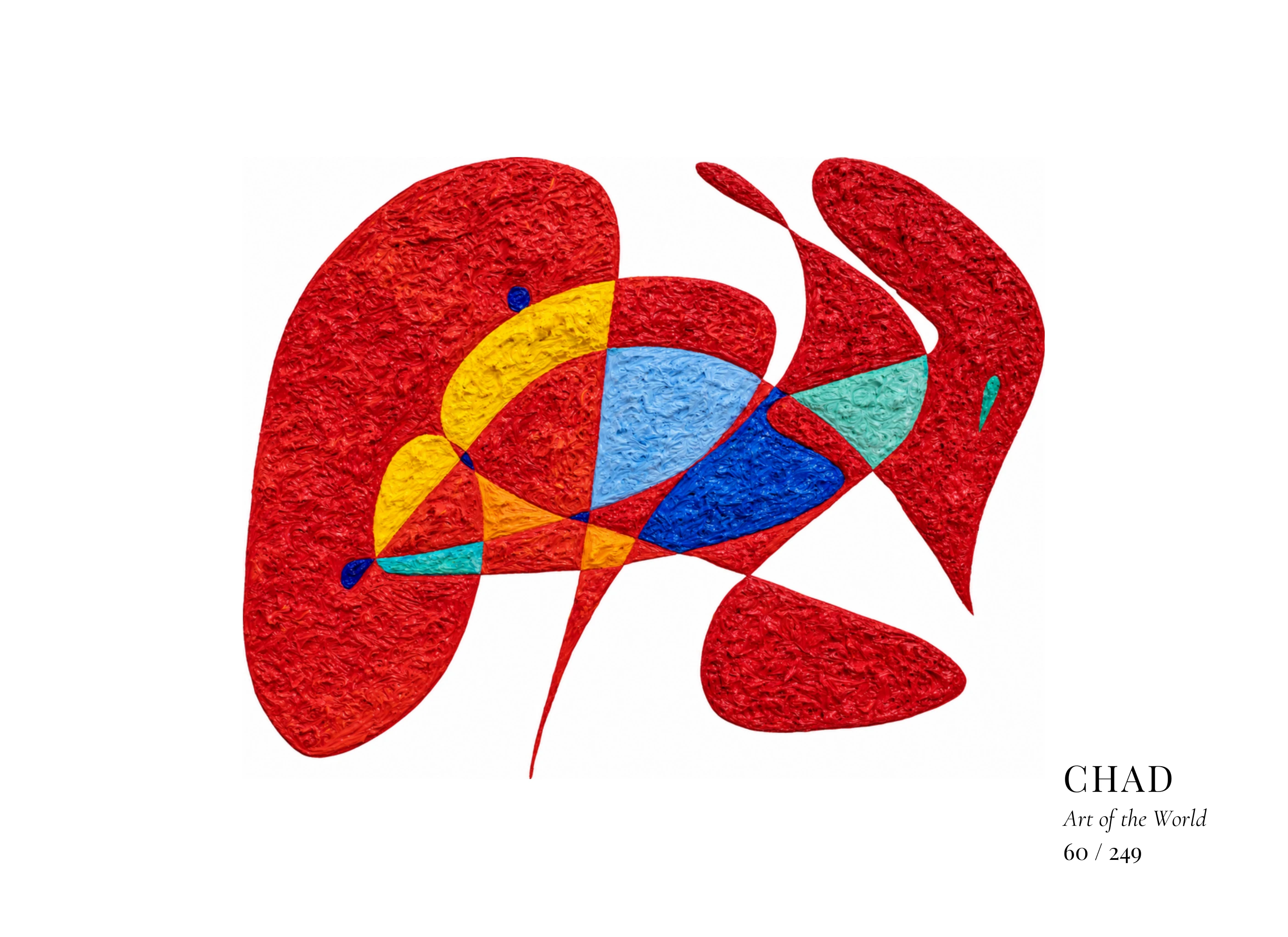 Chad artwork by Gheorghe Virtosu from the Art of the World series