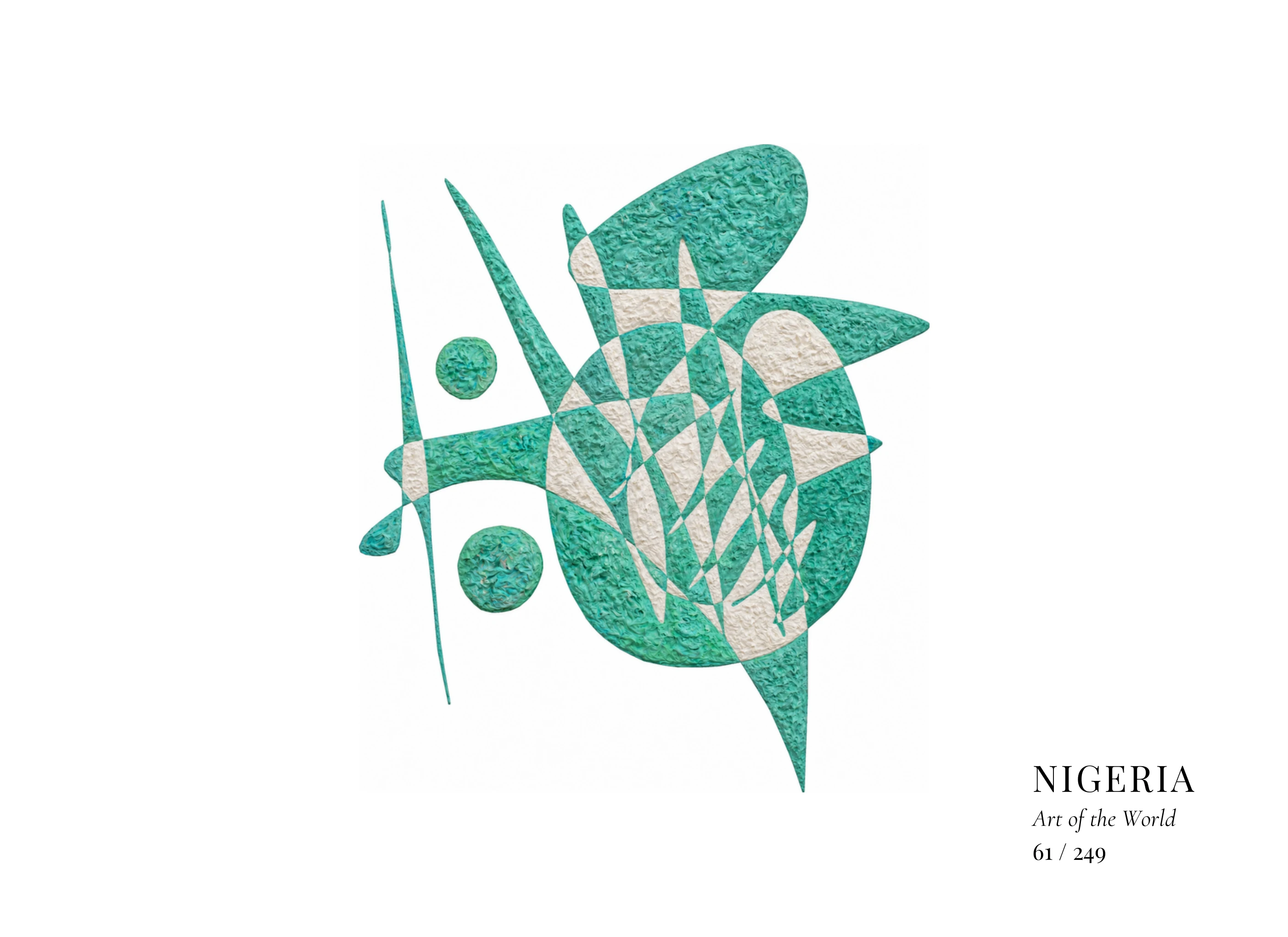 Nigeria artwork by Gheorghe Virtosu from the Art of the World series