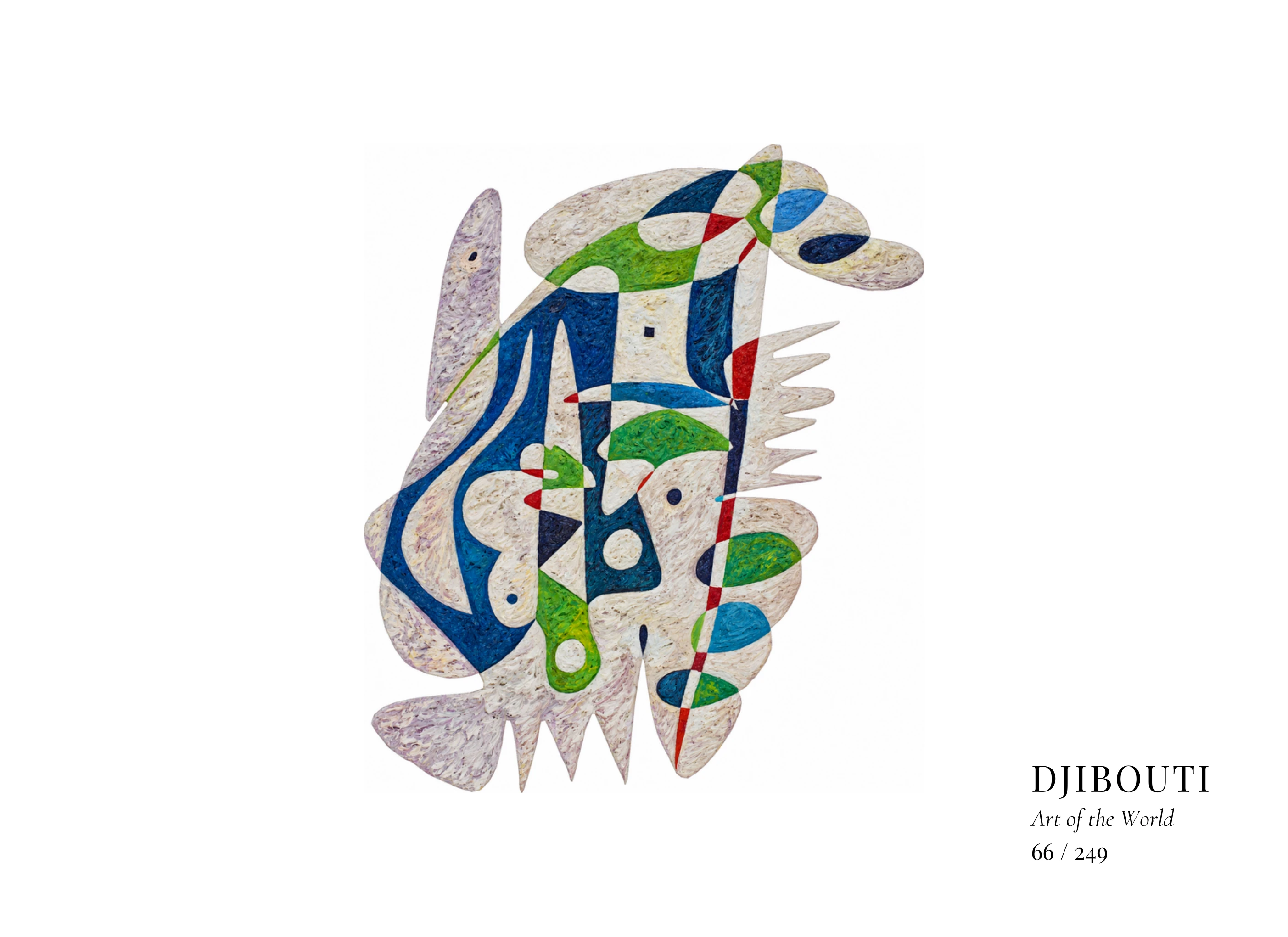 Djibouti artwork by Gheorghe Virtosu from the Art of the World series