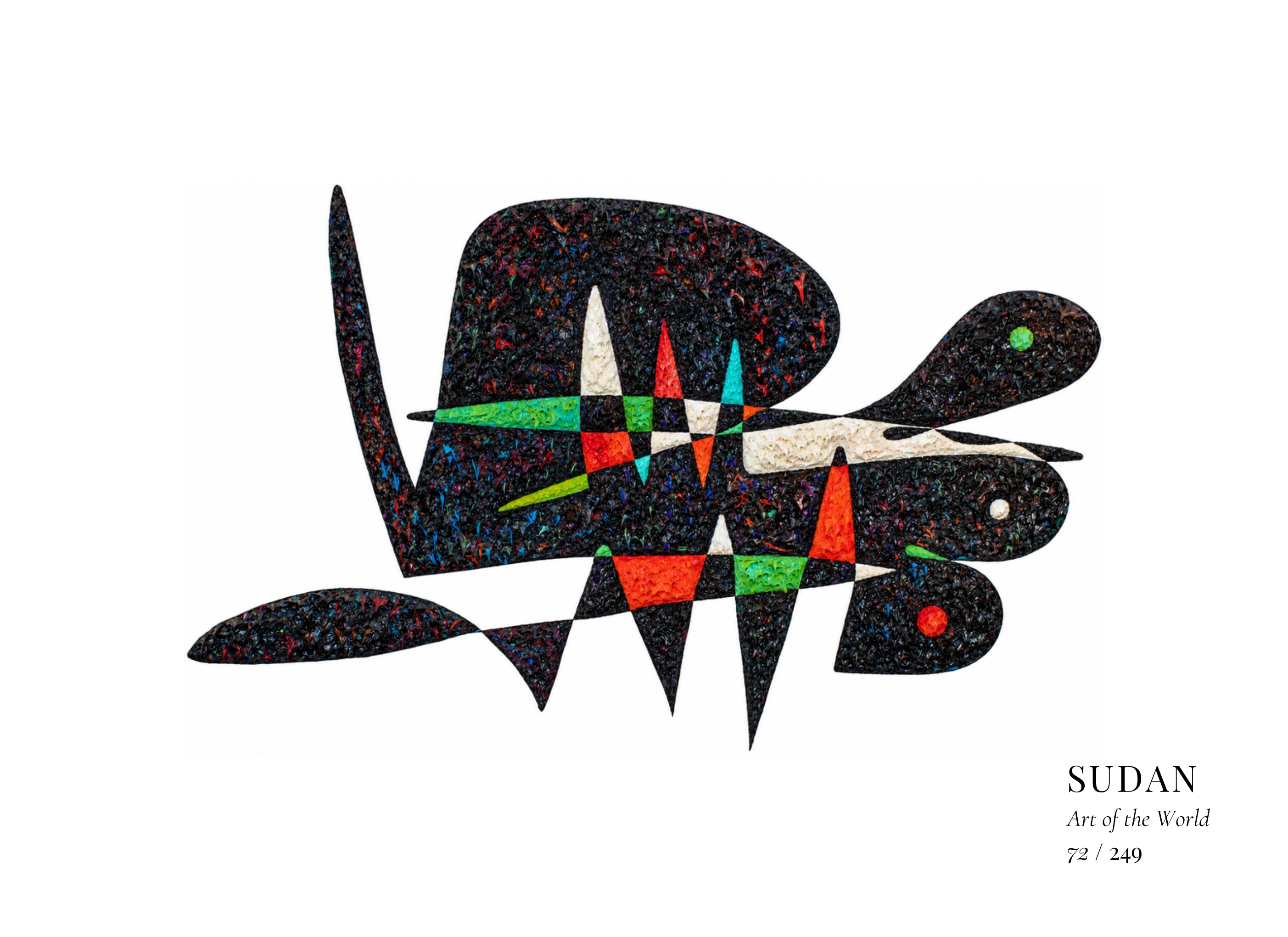 Sudan artwork by Gheorghe Virtosu from the Art of the World series