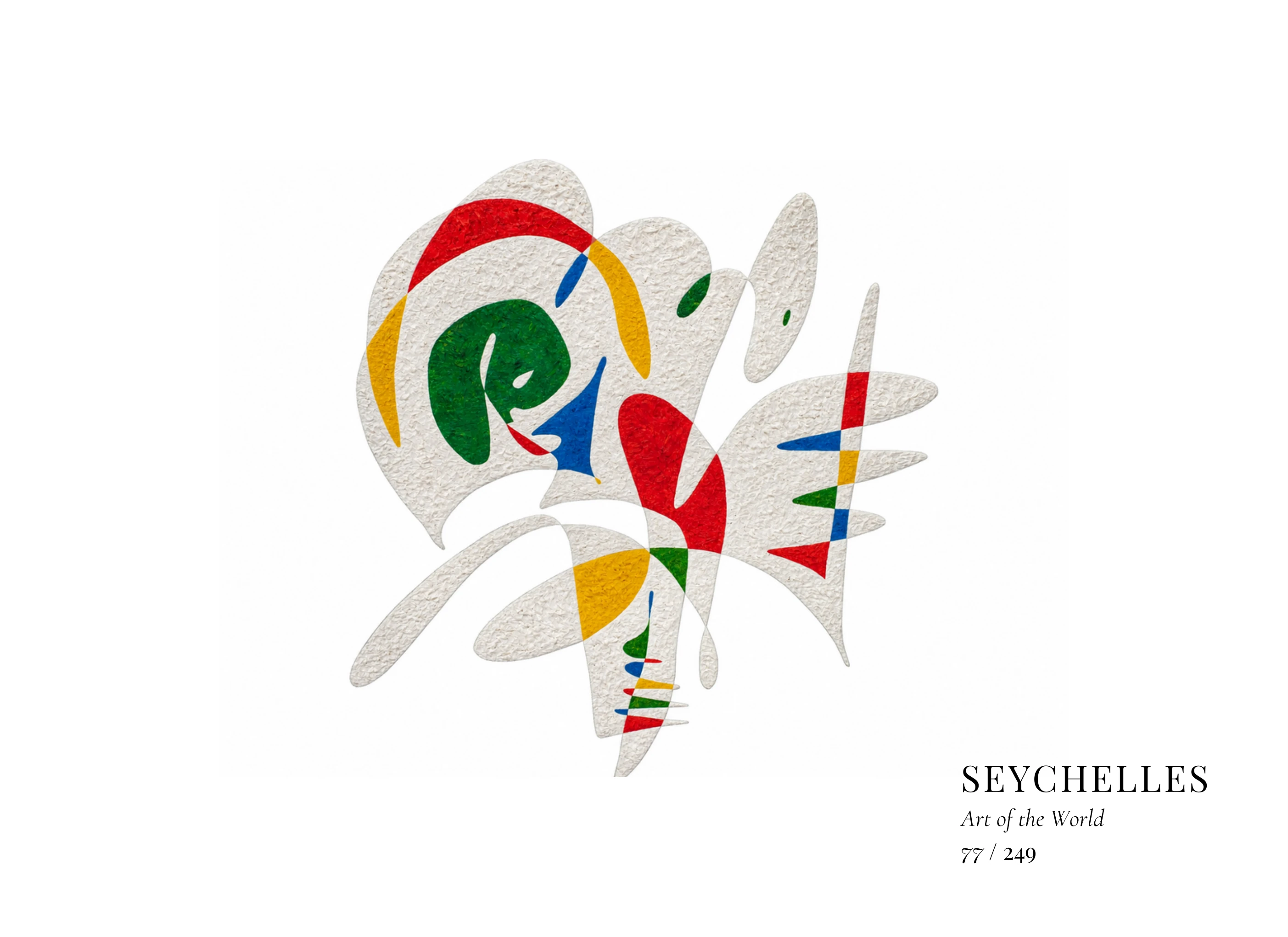 Seychelles artwork by Gheorghe Virtosu from the Art of the World series