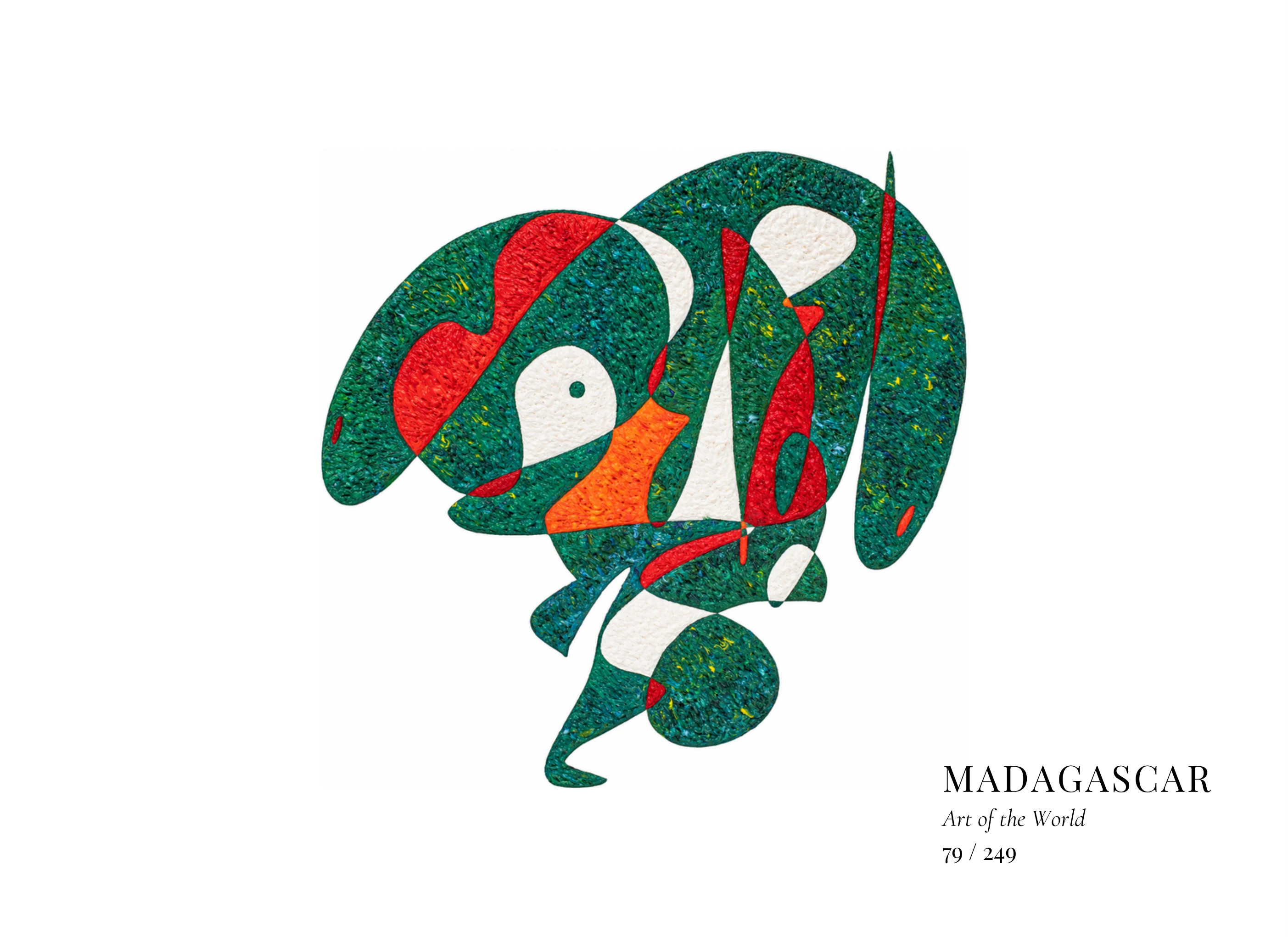 Madagascar artwork by Gheorghe Virtosu from the Art of the World series