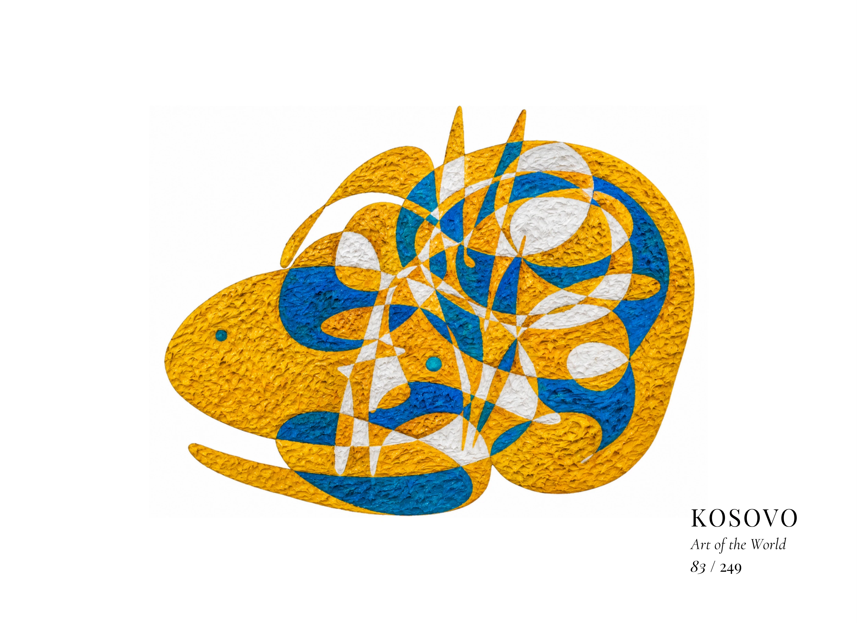 Kosovo artwork by Gheorghe Virtosu from the Art of the World series