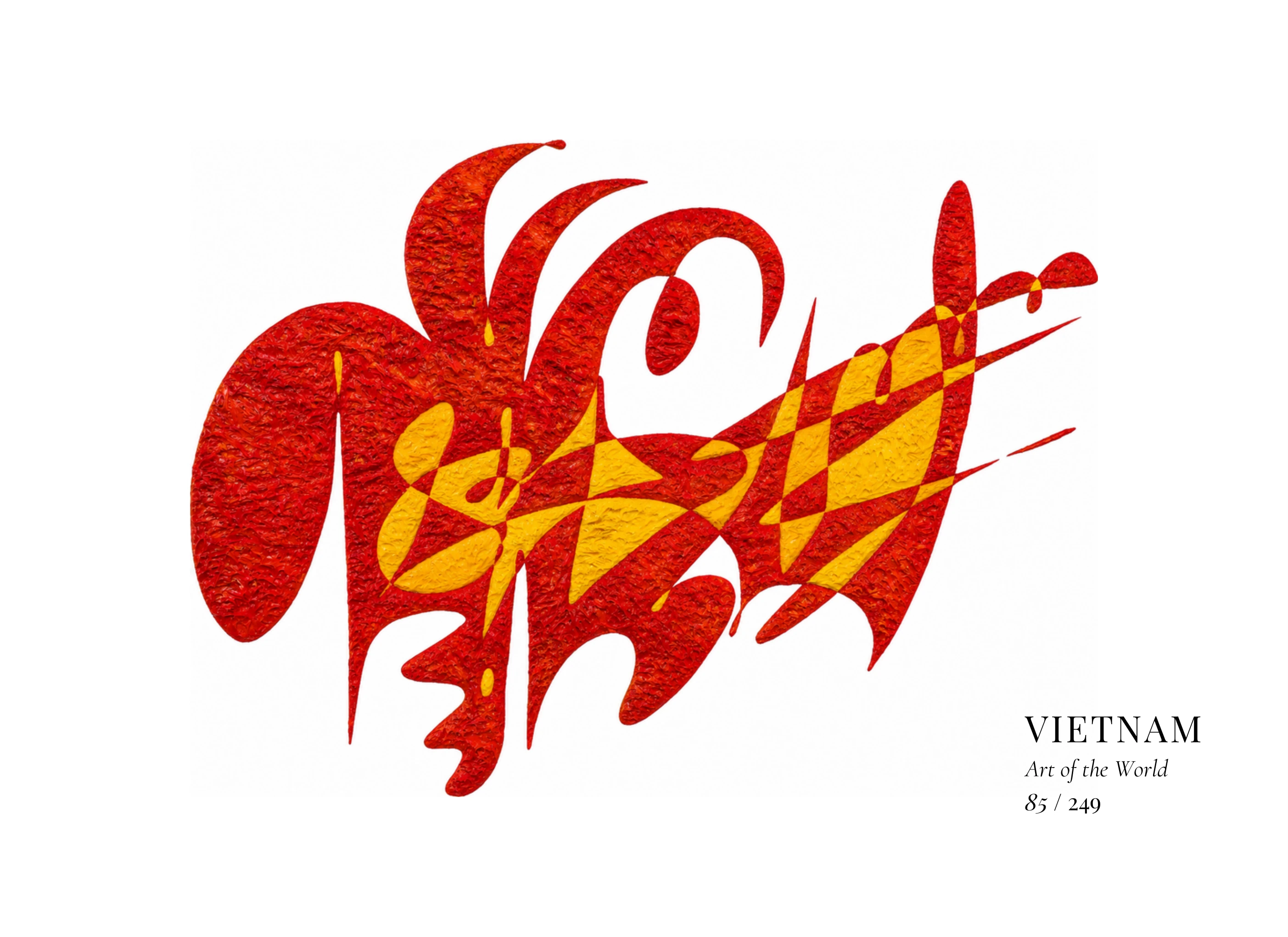 Vietnam artwork by Gheorghe Virtosu from the Art of the World series