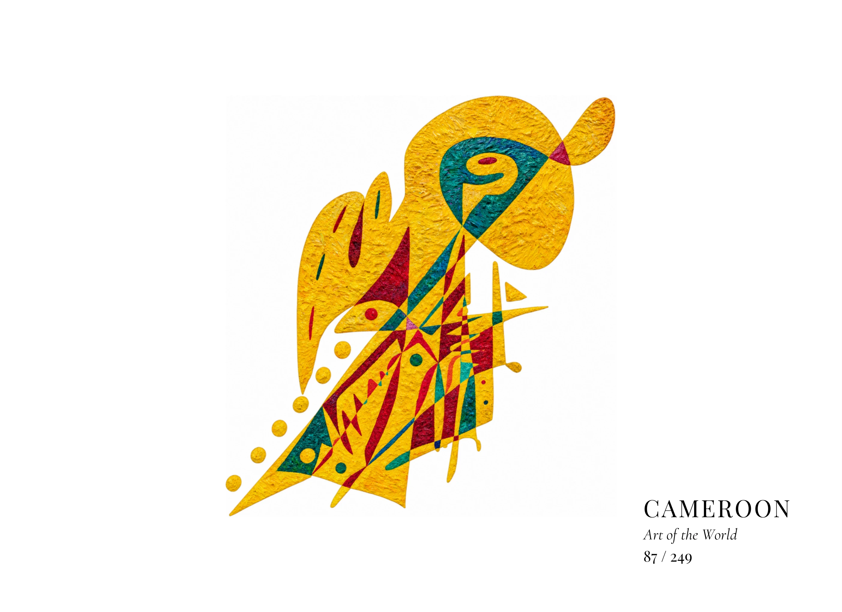 Cameroon artwork by Gheorghe Virtosu from the Art of the World series