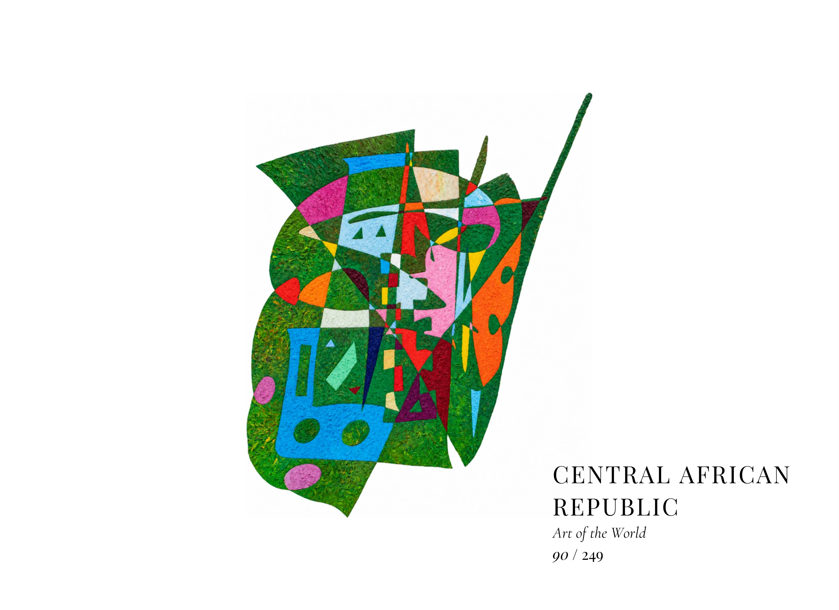 Central African Republic artwork by Gheorghe Virtosu from the Art of the World series