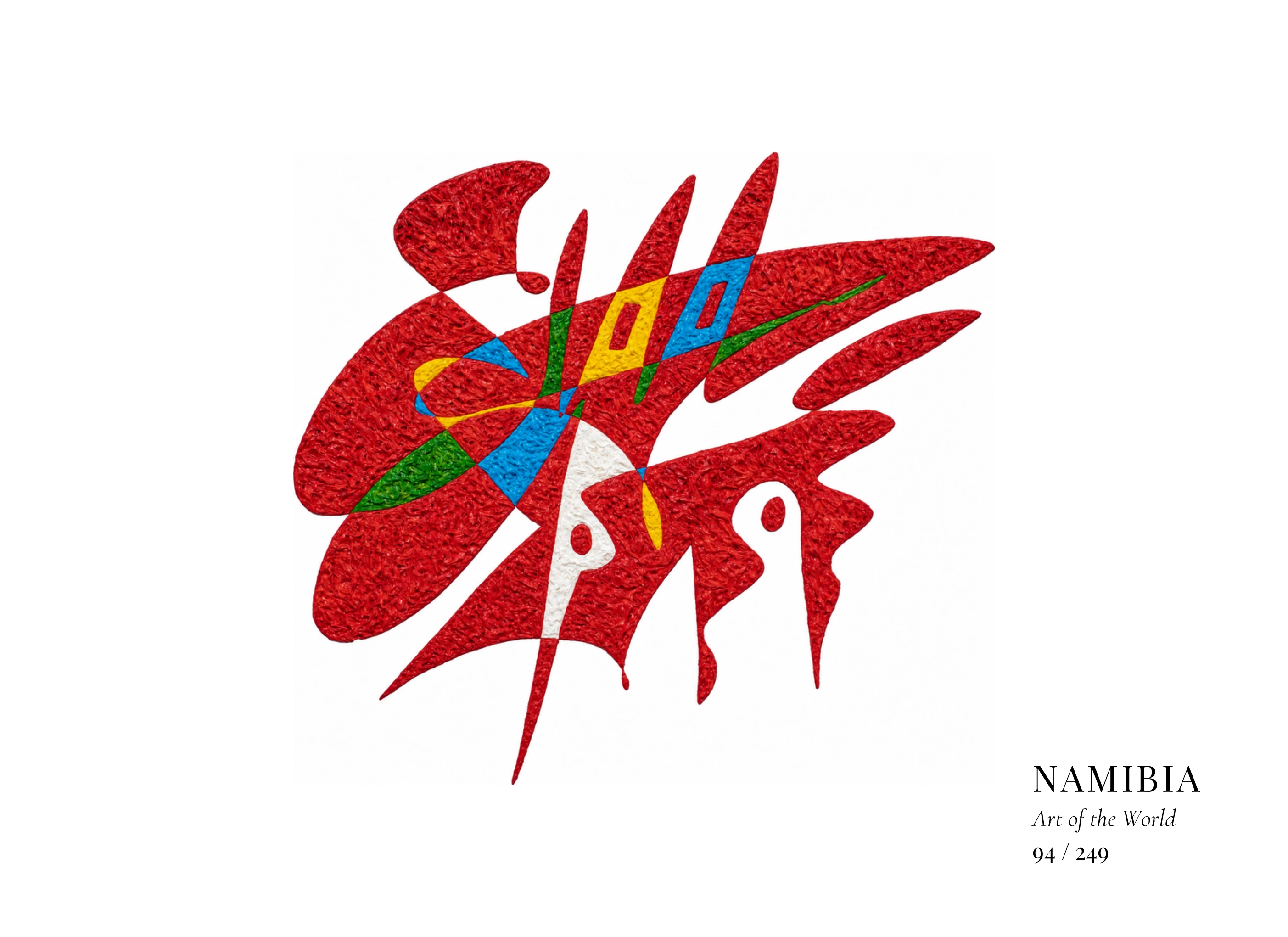 Namibia artwork by Gheorghe Virtosu from the Art of the World series