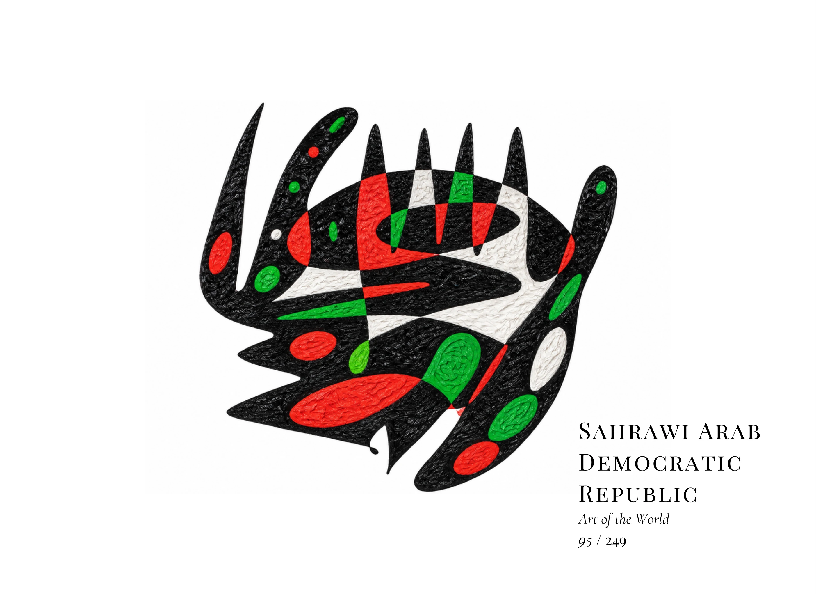 Sahrawi Arab Democratic Republic artwork by Gheorghe Virtosu from the Art of the World series
