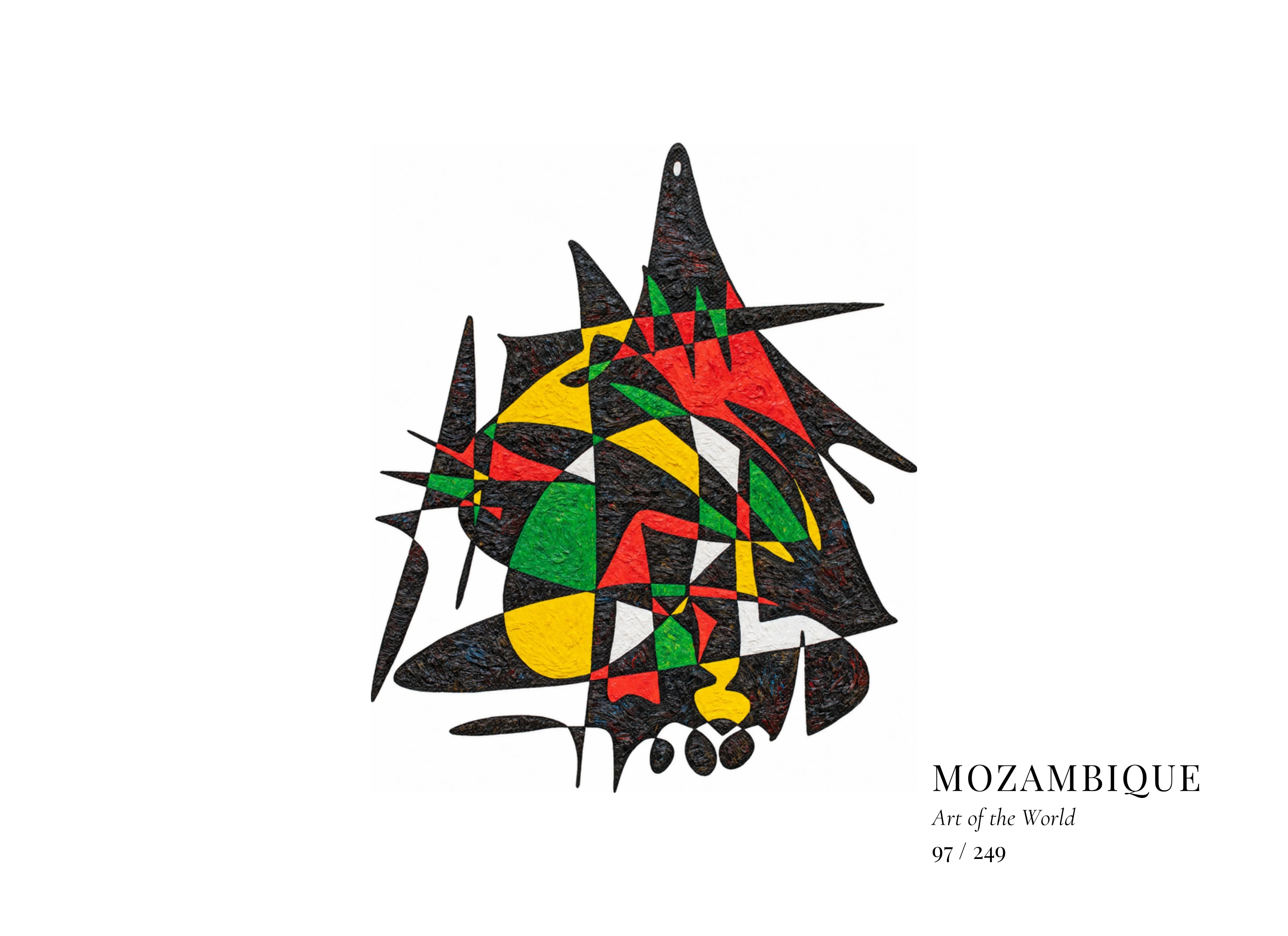 Mozambique artwork by Gheorghe Virtosu from the Art of the World series