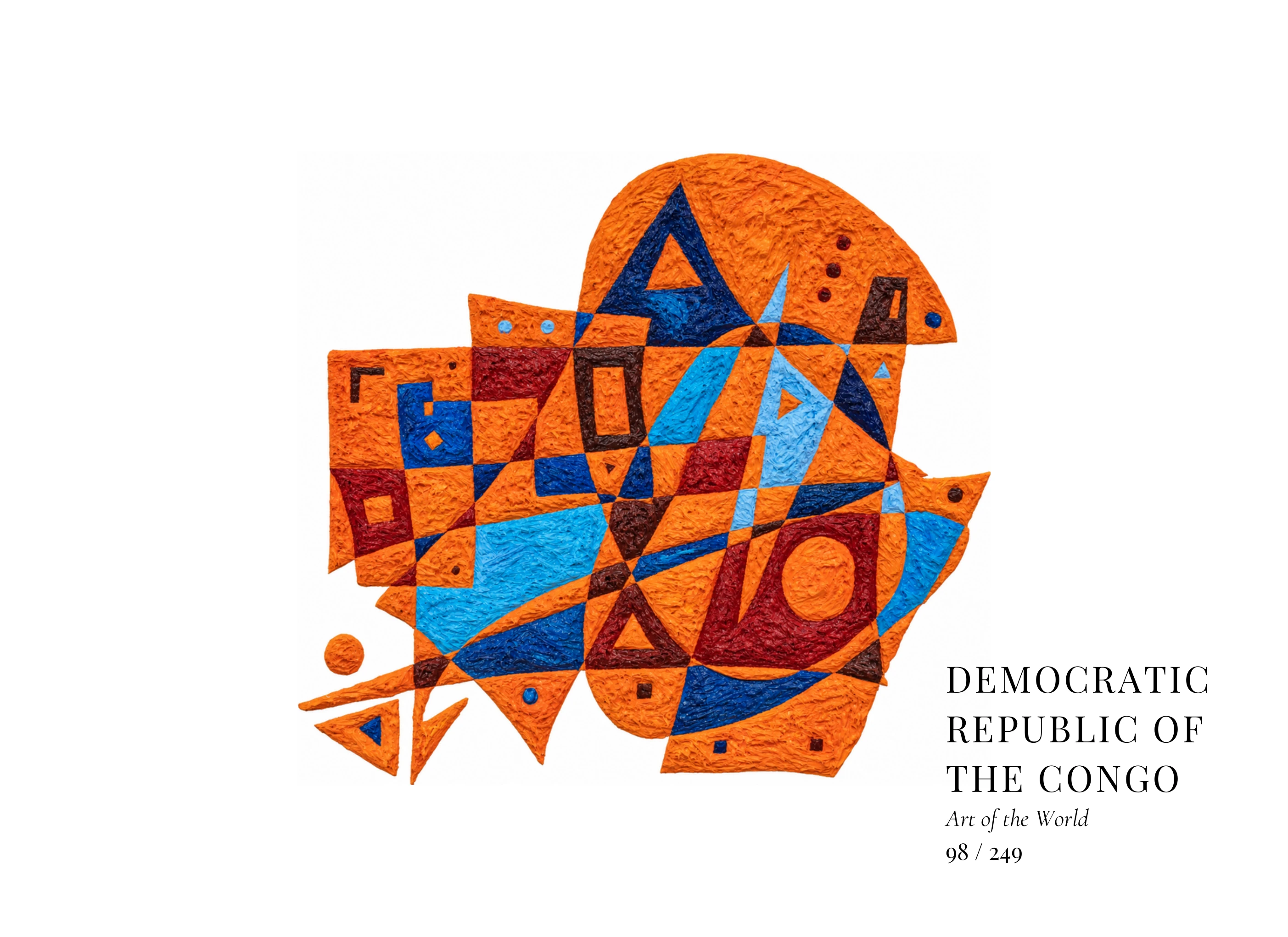Democratic Republic of the Congo artwork by Gheorghe Virtosu from the Art of the World series